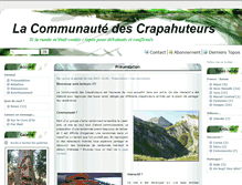 Tablet Screenshot of communaute-des-crapahuteurs.fr